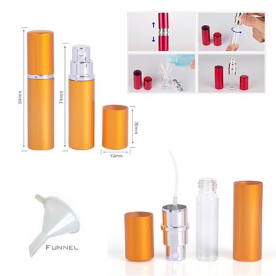 0.2 oz. Mini Liquid Spray Bottle with Aluminum Case