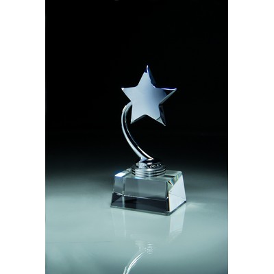Chrome Star on Crystal Base
