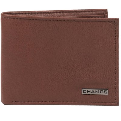 Champs Luggage Black Label Flip-Up Wallet Size 4.25"X3.5"