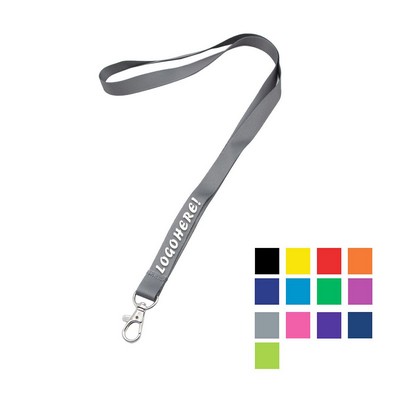 Custom 1/2" Polyester Lanyard w/ Lobster Claw