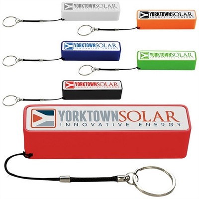 Quick Ship Portable Plastic Keychain Power Bank 2600mah