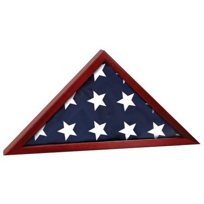 Rosewood Flag Display Case, 16 1/4" x 8 1/4"