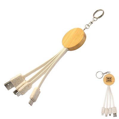 Eco-Friendly Bamboo Charging Cable