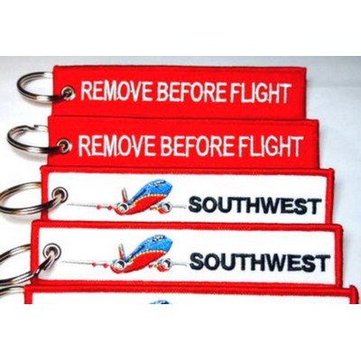 5" x 1" Embroidered Luggage/KeyTag