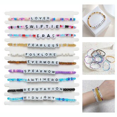 Alphabet Bead String Bracelet