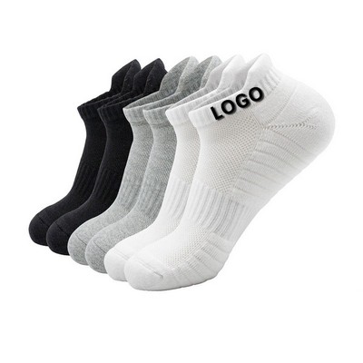 Jacquard Knit Cotton Ankle Socks