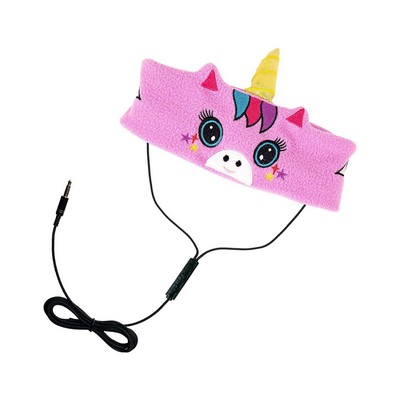 Contixo H1 Adjustable Fleece Headband Headphones Unicorn