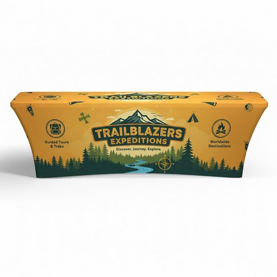 8' Standard Stretch Table Cover (Full Color Dye Sublimation)