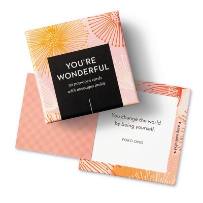 ThoughtFulls: You're Wonderful (30 Pop-Open Cards with Messages Inside)