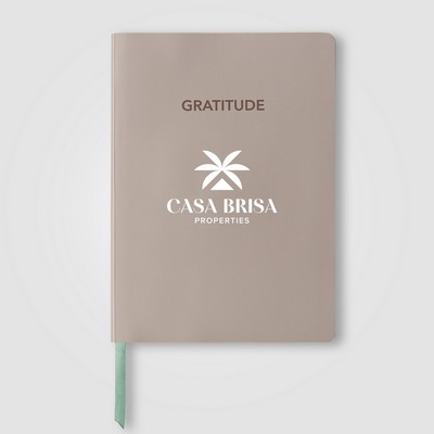 Gaia FSC Paper Ribbon Marker Gratitude Journal - A5 - Silkscreen