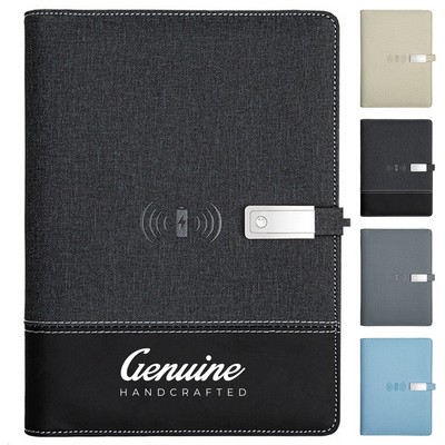 8000 mAh Wireless Charging Powerbank Notebook