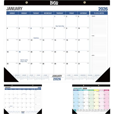 18-Month Desk Calendar Jan 2026-Jun 2027