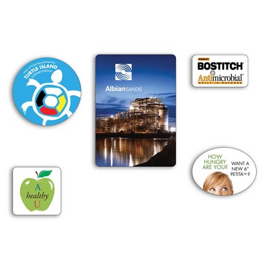 White Poly Roll Stickers - Up to 2.5"x2.5"