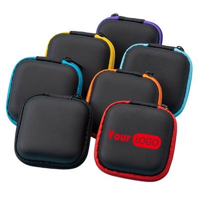 Square EVA Earphone Storage Case