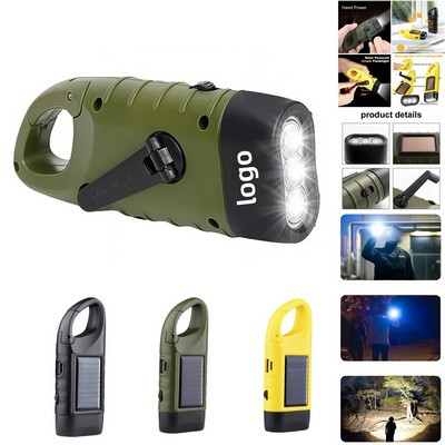 Mini Solar Hand Flashlight