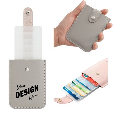 PU Pull-Out Card Sleeve for Easy Access and Secure Storage ?