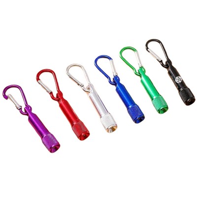 Aluminum alloy Metal Flashlight With Hooks Batteries