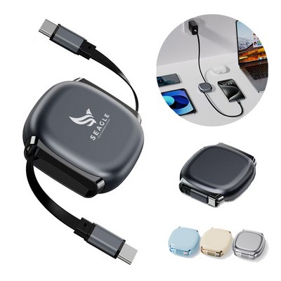 240W Retractable USB-C to USB-C Cable
