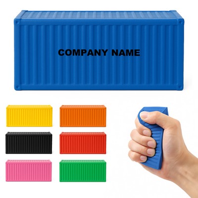 Shipping Container Squeeze Toy - PU Foam Stress Reliever