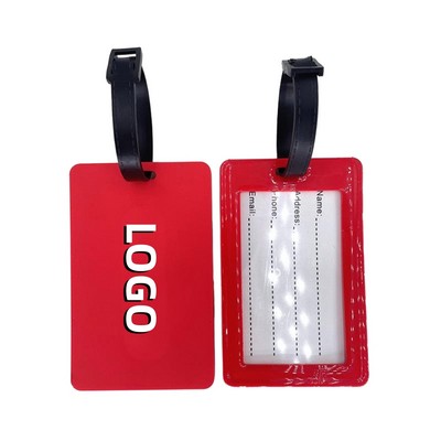 Practical Info Window Shaped PVC Luggage Tag