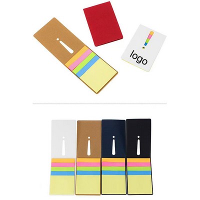2-in-1 Colorful Sticky Note Set with Bookmark