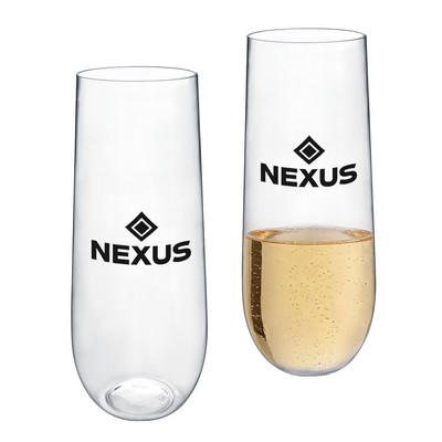 9oz Unbreakable Stemless Plastic Champagne Flutes