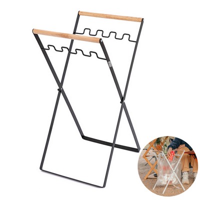 Foldable Outdoor Garbage Rack
