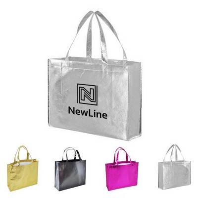 Reusable Non Woven Metallic Laminated Gift Tote Bags
