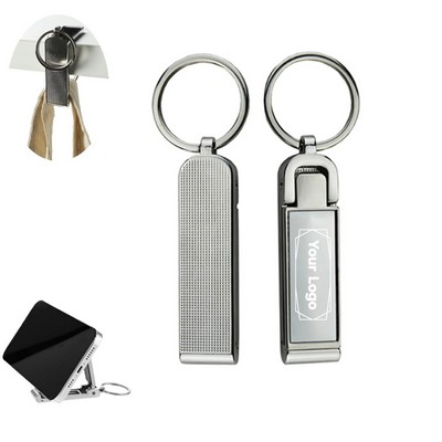 Zinc Alloy Keychain with Phone Holder