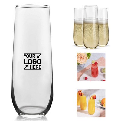9 oz Stemless Champagne Flute Glass