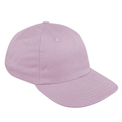 Solid Eyelets Twill Dad Cap w/Self Strap