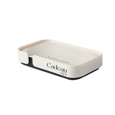 Anti-slip Soap Dish with Drainage, Waterless Soap Holder Soap Storage Rack for Bathroom Kitchen