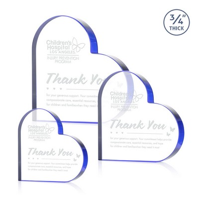 Davina Heart Award - Blue