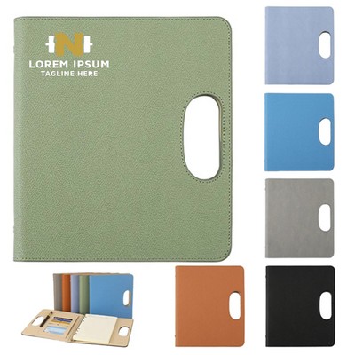 Lined A5 Binder Portable Refillable Notebook