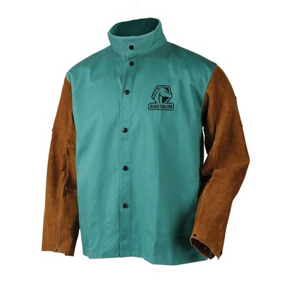 Black Stallion F9-30C/BS 9 OZ FR AND SIDE SPLIT COWHIDE 30" HYBRID COAT