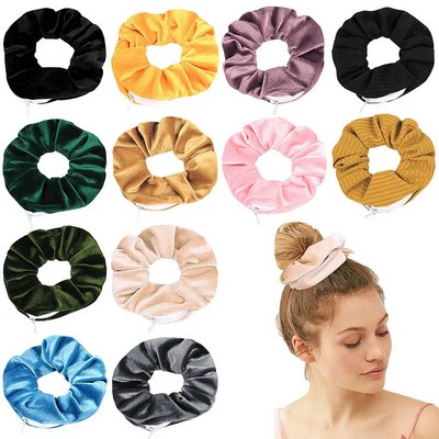 Custom Scrunchie With Zipper
