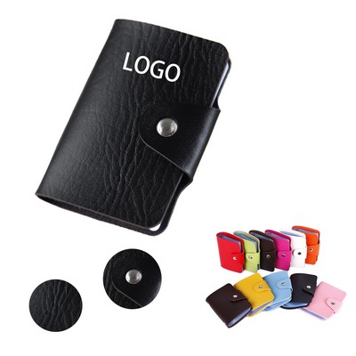 PVC Leather Card Holder Wallet