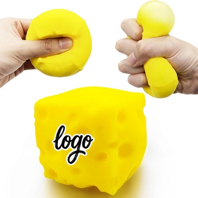 Large size Cheese Cubes Squishy Toys Stress Balls
