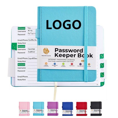 Password Book with Alphabetical Tabs