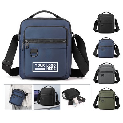 Oxford Cloth Men'S Large-Capacity Crossbody Handbag