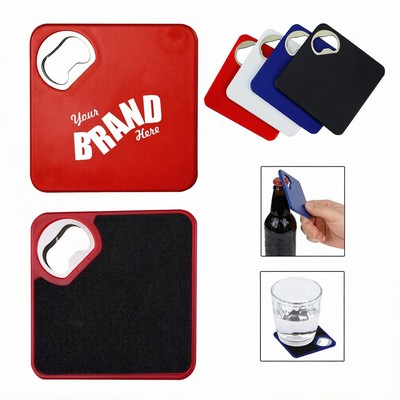 Plastic Coaster & Bottle Opener