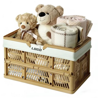 Portable hand-held vegetable basket for spring outing