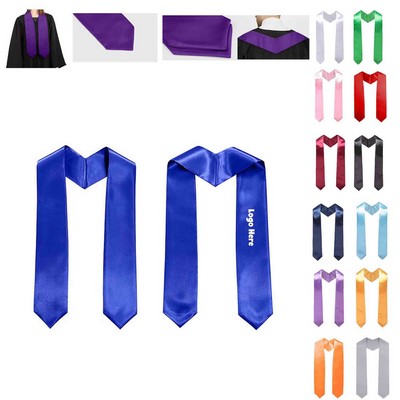 MOQ25 Graduation Sash Unisex Adults Graduation Stole
