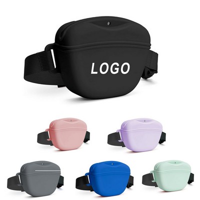 Silicone Pet Snack Bag W/ Waist Strap