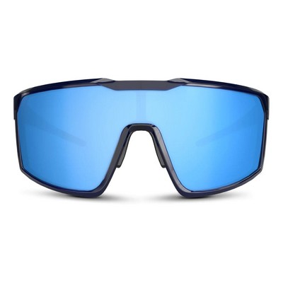 Ellijay Transparent Smokey Blue Frame - Blue Mirror Lens