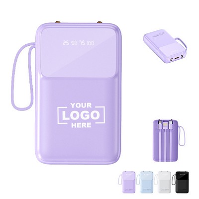 20000 mAh Portable Charger with Cord