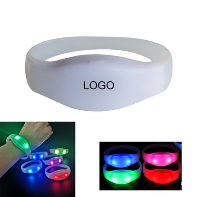 15 Color Led Light Up Wristband Silicone Bracelet For Concert