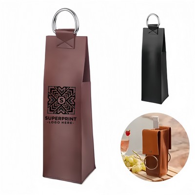 Genuine Leather Single Wine Tote
