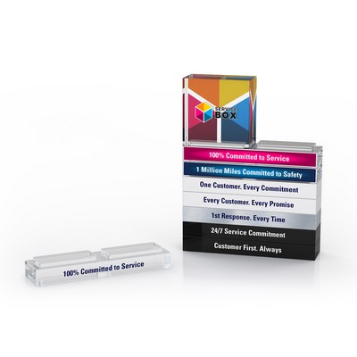 Stackable Award Clear Acrylic Wide Bar