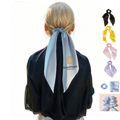 Satin Knot Hair Ties Bow Scrunchies